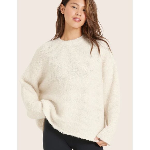 SET Active Boucle Oversized Sweater in Opal Size Small Cozy Soft - Picture 1 of 8